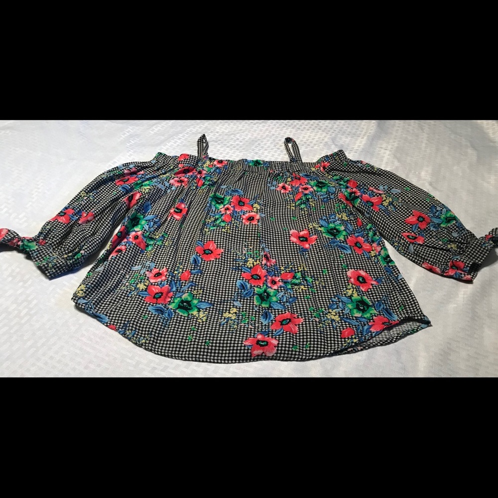 Amy Byer Girls Top with Off the Shoulder Top